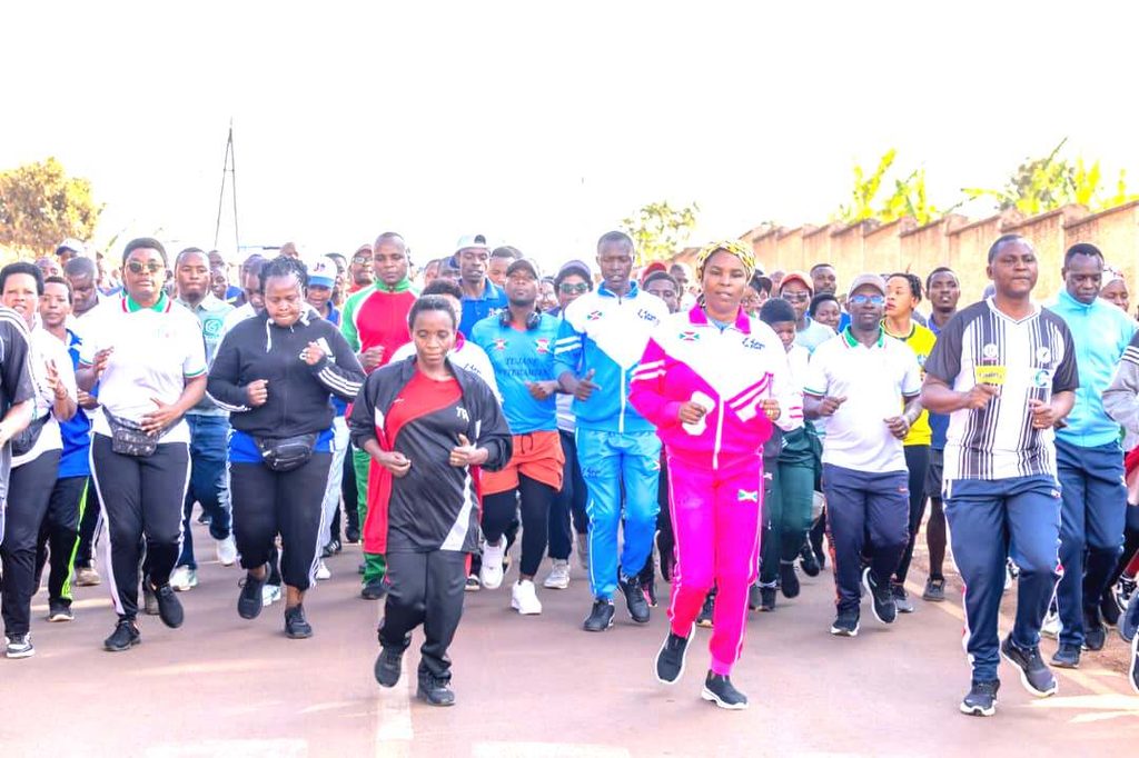 Burundi's First Lady Leads Community in Fitness Drive