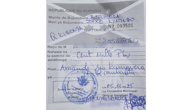 Bujumbura Residents Decry Excessive and Unexplained Administrative Fines
