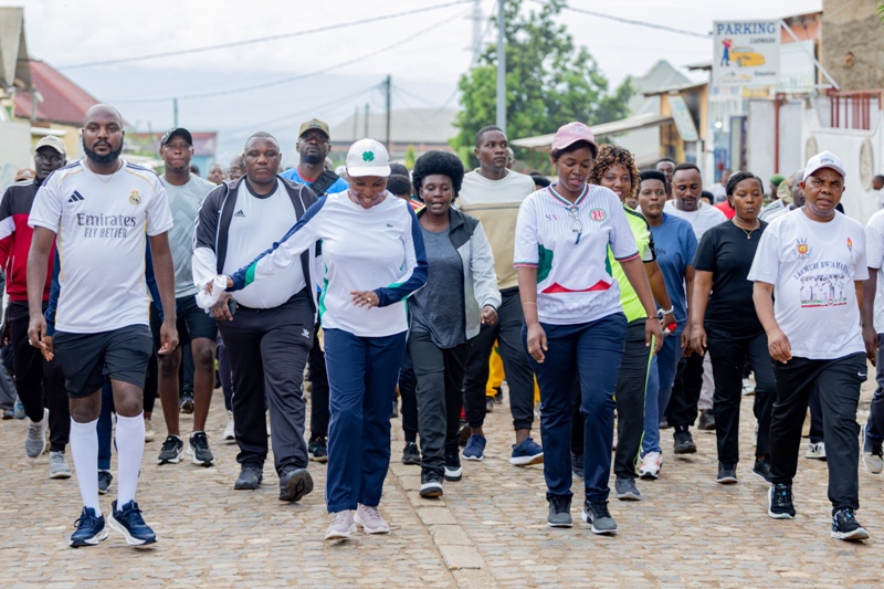 Burundi First Lady Leads Sports Activity in Bujumbura