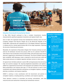 UNICEF Report Notes Burundi's Complex Humanitarian Challenges in Burundi
