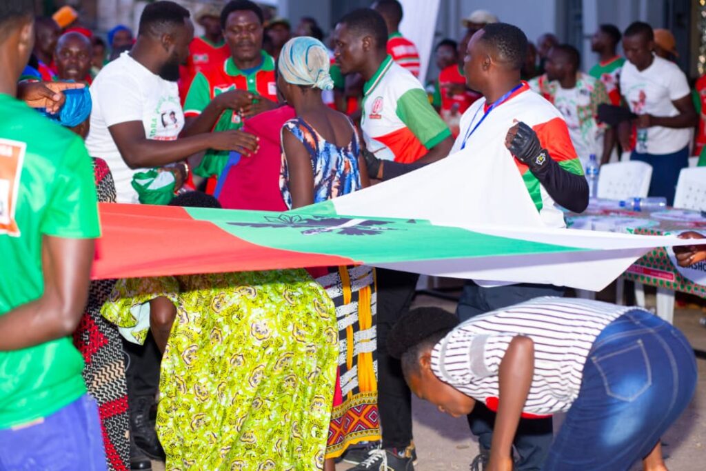 Imbonerakure Youth March for Peace and New Members in Kibenga